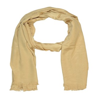 Satin Plain Stole-Brown Color 